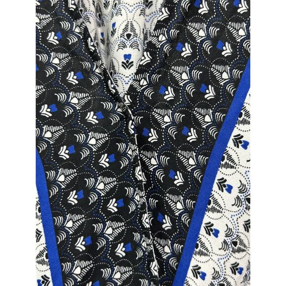 AX Studio Blouse Womens Large‎ Boho Floral V Neck Long Sleeve Top - Picture 6 of 8